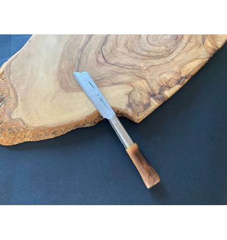 Navaja personalizada  brezo quemada carbono chata  G