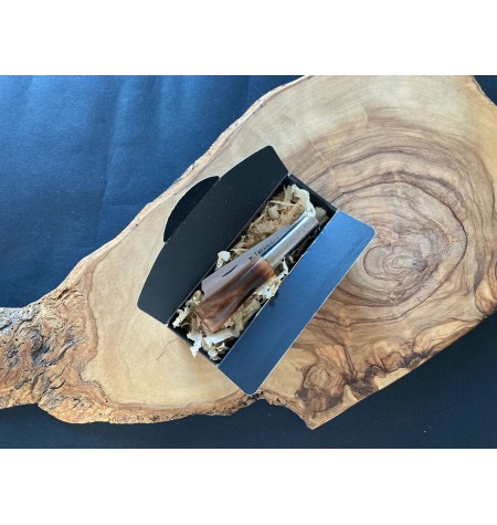 Navaja personalizada  brezo quemada carbono chata  G