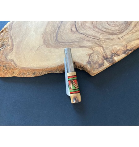 navaja carbono decorada chata G