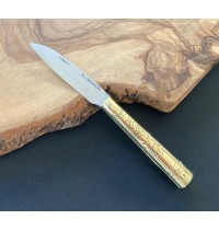 navaja empuñadura en latón lisa