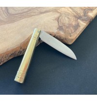 navaja empuñadura en latón lisa