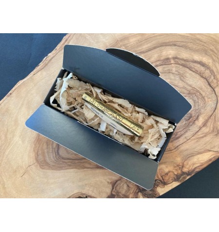 navaja empuñadura en latón lisa