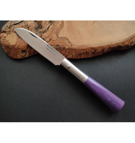 cuchillo navaja lila