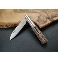 Navaja madera prensada marrón con bloqueo CQ G