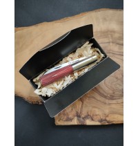 Navaja prensada roja CQ con bloqueo G