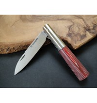 Navaja prensada roja CQ con bloqueo G personalizada