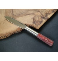 Navaja prensada roja CQ con bloqueo G personalizada