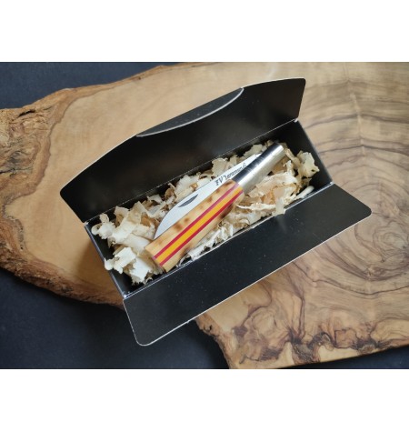 Navaja bandera  España boj quemado FV G